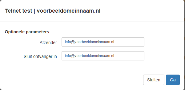 SpamExperts domeinnaam toevoegen